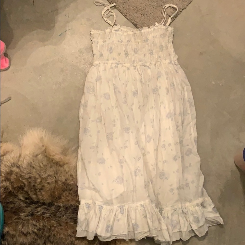 Summer spaghetti strap dress floral cute